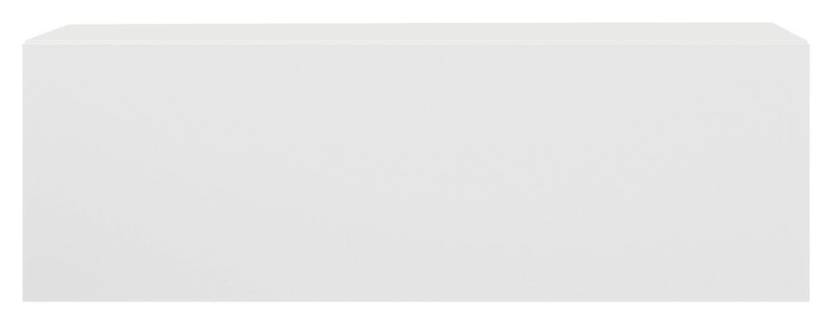 Nachkästchen Weiß H: 14 Cm Tajo - Weiß, MODERN, Holzwerkstoff (42/14/30cm) - Livetastic