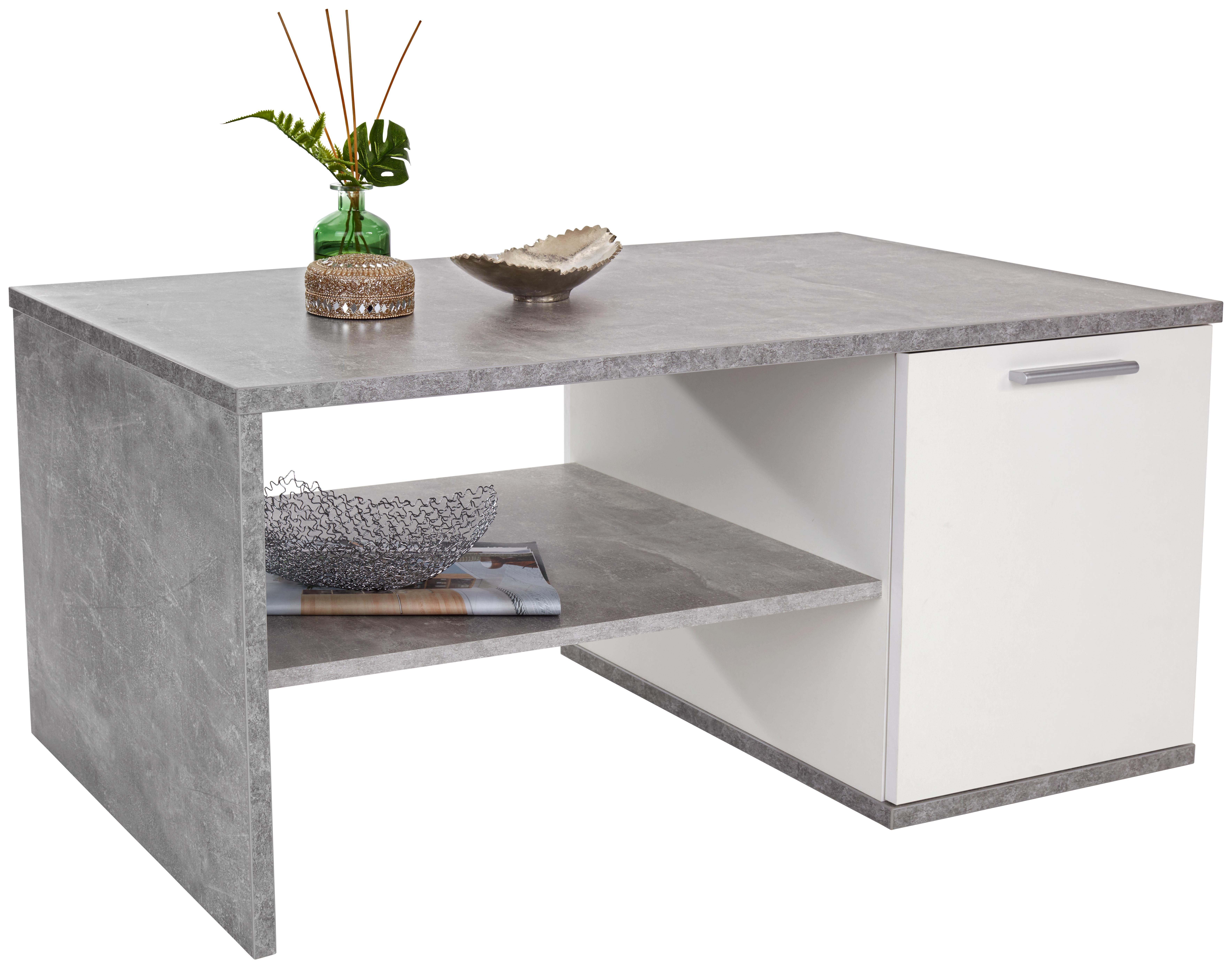 Couchtisch Tokio - Hellgrau/Weiß, MODERN, Holzwerkstoff (110/49/60cm)