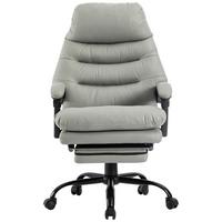 Chefsessel Big Boss mit Armstützen Grau/Schwarz - Schwarz/Grau, MODERN, Kunststoff/Textil (64/114-122/72cm) - MID.YOU