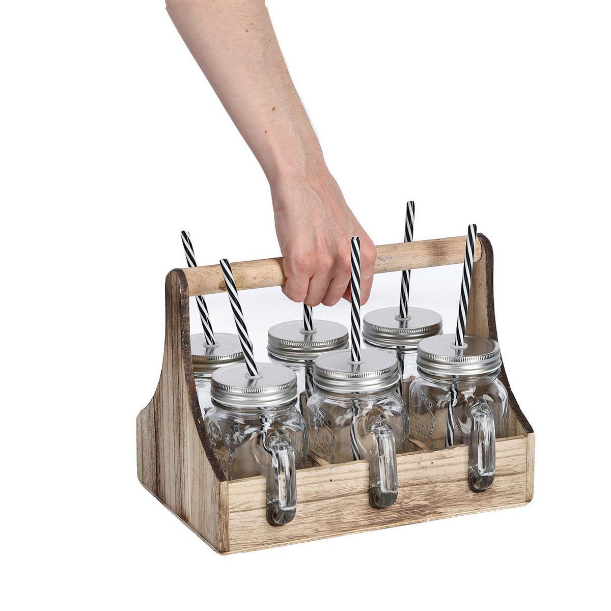 GLÄSERSET Glas, BxHxT: ca. 29x22x2 cm - Transparent, Natur, Glas (29/22,3/2,18cm)