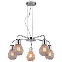 PENDELLEUCHTE 35-58669 GLIVA - Chromfarben, KONVENTIONELL, Metall (46/46/125cm)