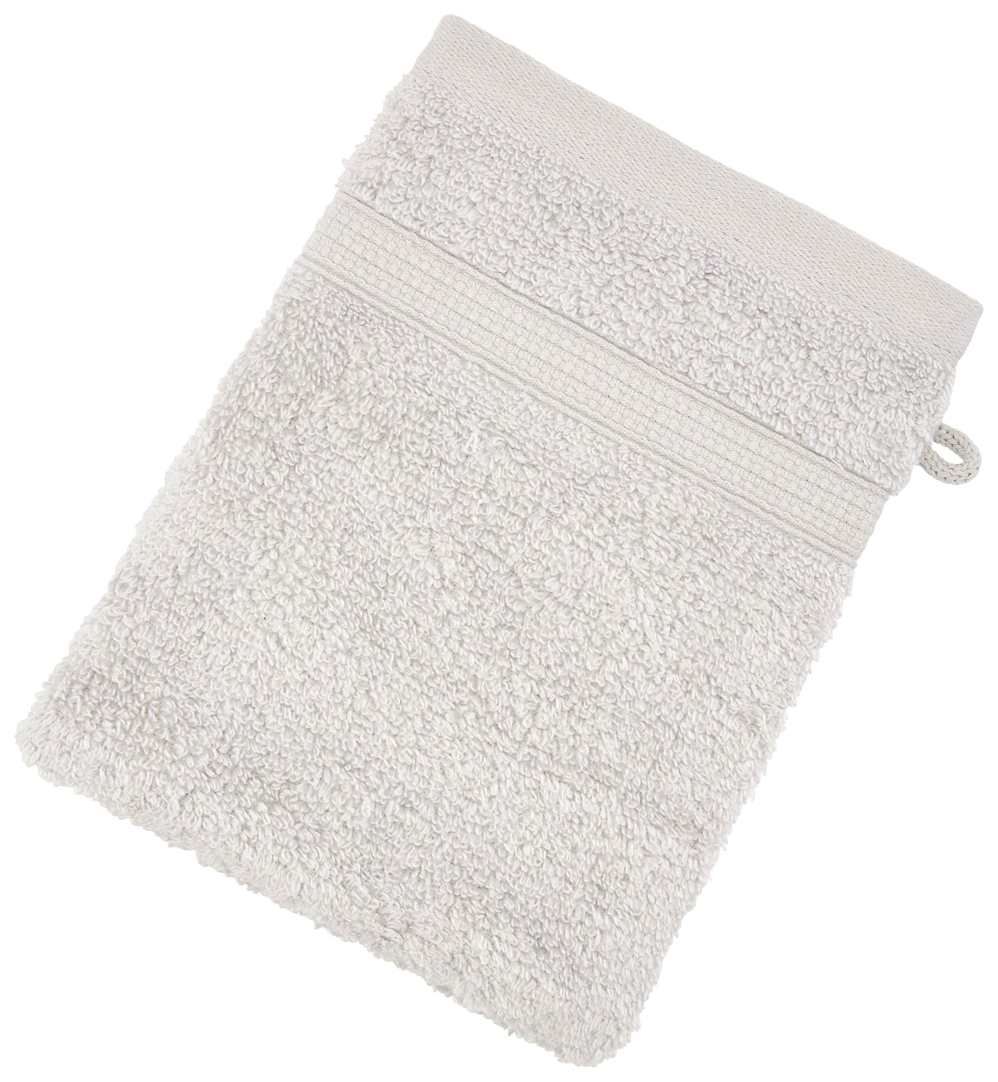 Waschlappen Anke - Silberfarben, Basics, Textil (16/21cm) - Luca Bessoni