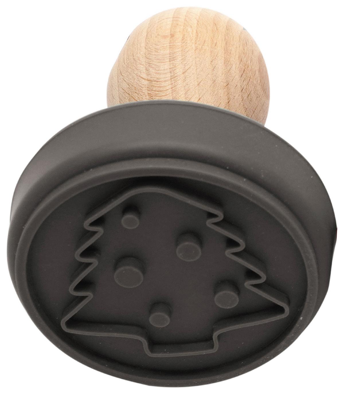 RAZÍTKO NA SUŠENKY CHRISTMAS FABLE - šedá, Konvenční, dřevo/plast (10/7,5cm) - Modern Living