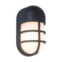 Außenleuchte Bullo 15 Watt Kunststoff Wandmontage - Anthrazit/Weiß, Basics, Kunststoff/Metall (19,3cm)