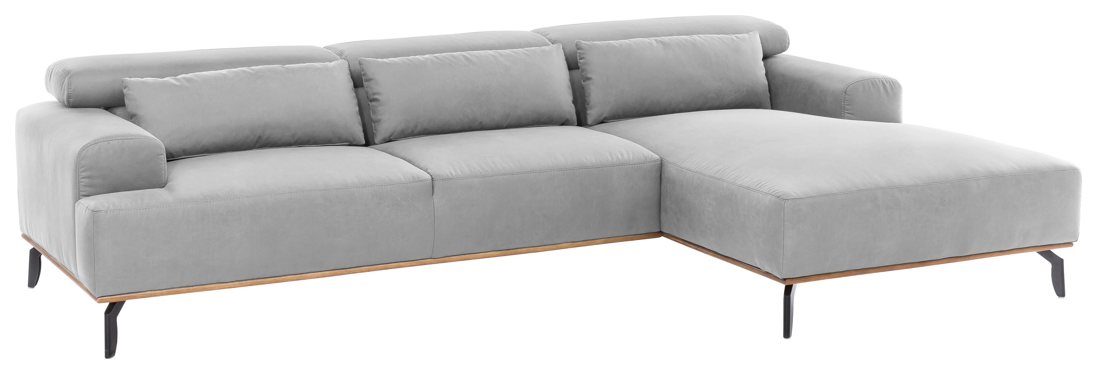 Sedací Souprava Performance Světlešedá - šedá/černá, Moderní, kov/textil (285/174cm) - MID.YOU