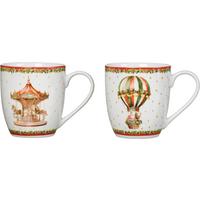 Hrnček na kávu NOSTALGIA - viacfarebná, Basics, keramika (14/10/10,5cm)