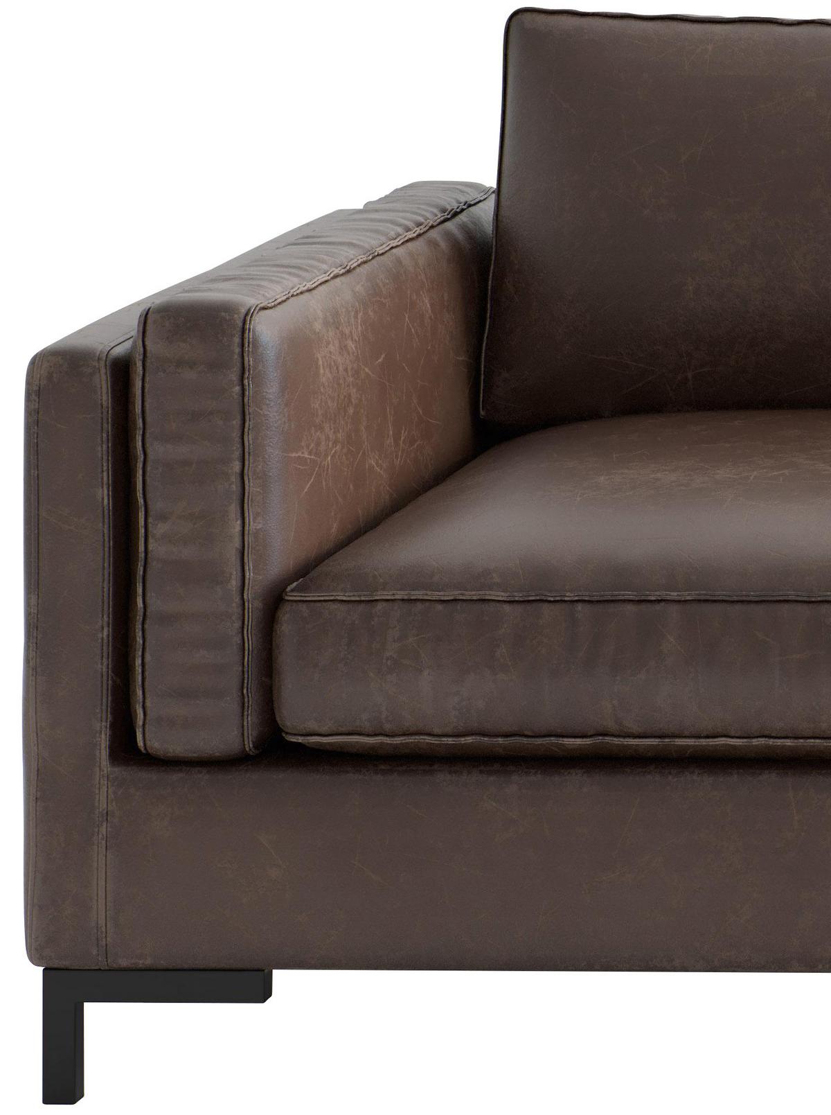 Ecksofa Packo Kastanienbraun S: 265x160 Cm - Kastanienfarben/Schwarz, Design, Textil (265/160cm) - Livetastic