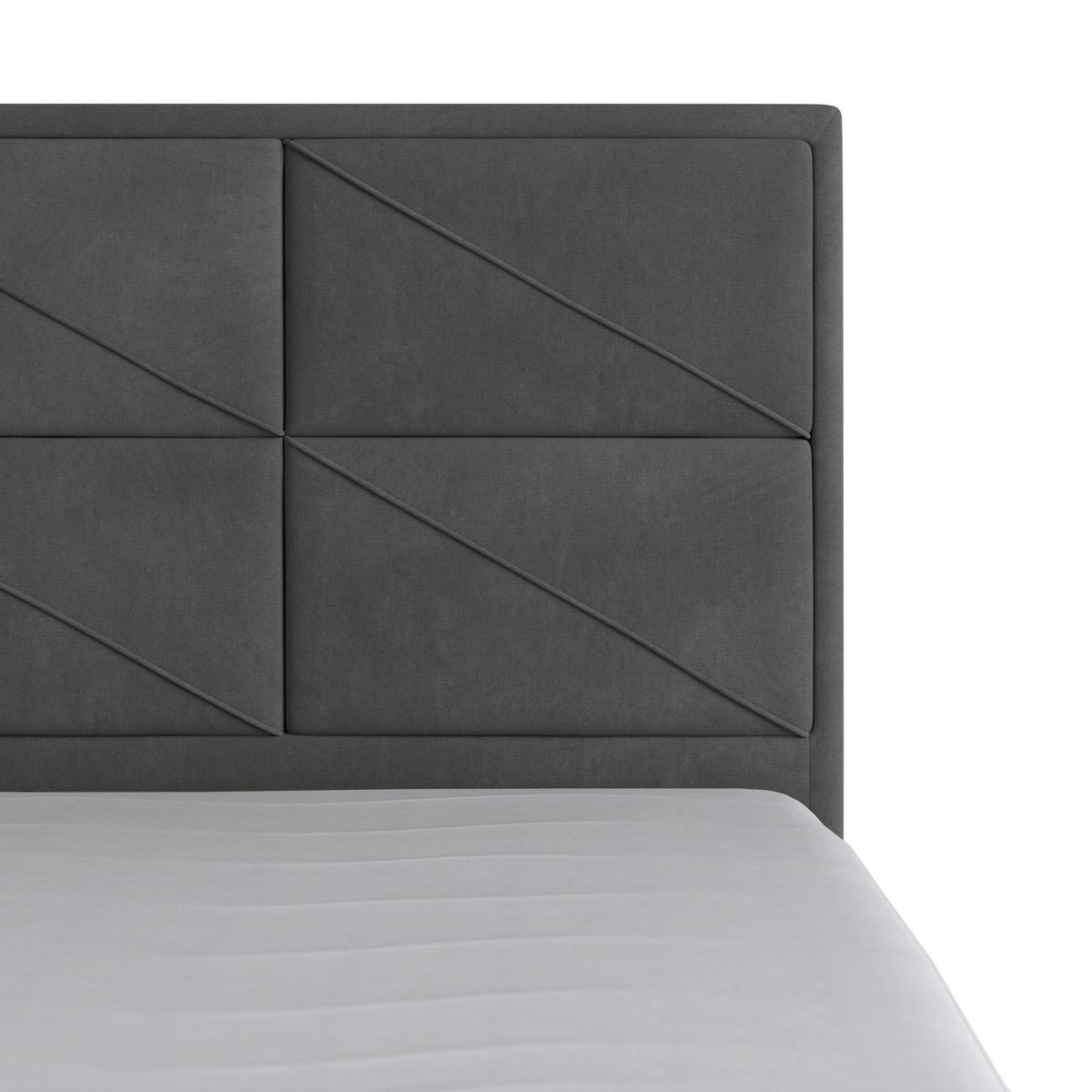 Boxspringbett mit Bettkasten Helsinki 180x200 cm Anthrazit - Anthrazit/Schwarz, MODERN, Karton/Holzwerkstoff (180/200cm) - MID.YOU