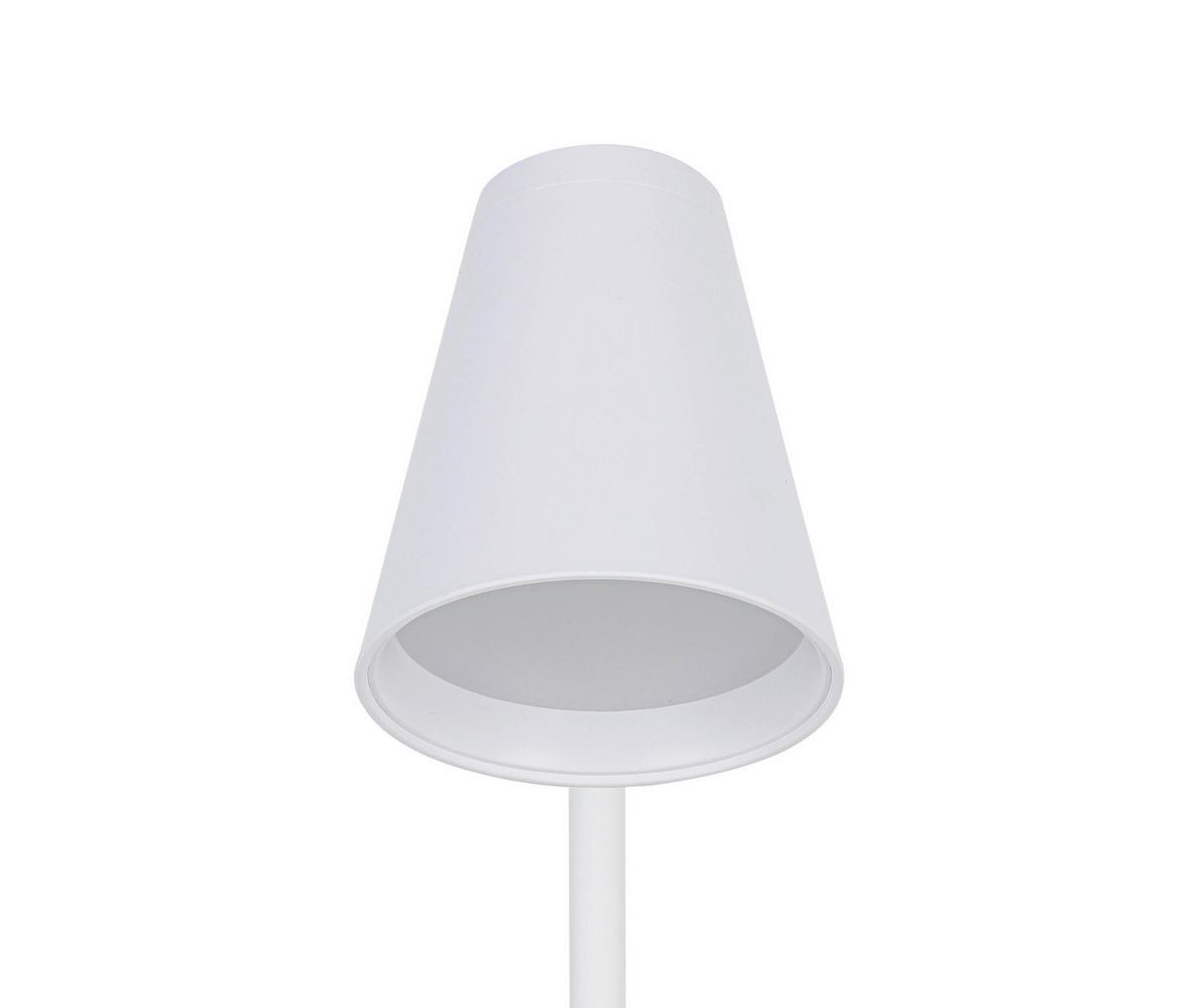 LED-Schreibtischleuchte Lura - Weiß, MODERN, Kunststoff/Metall (13/13/42cm) - Luca Bessoni