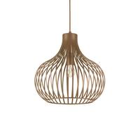 Hängeleuchte Onion Braun D: 38 cm - Braun, Design, Metall (38/62,5/237,5cm) - Ideal Lux