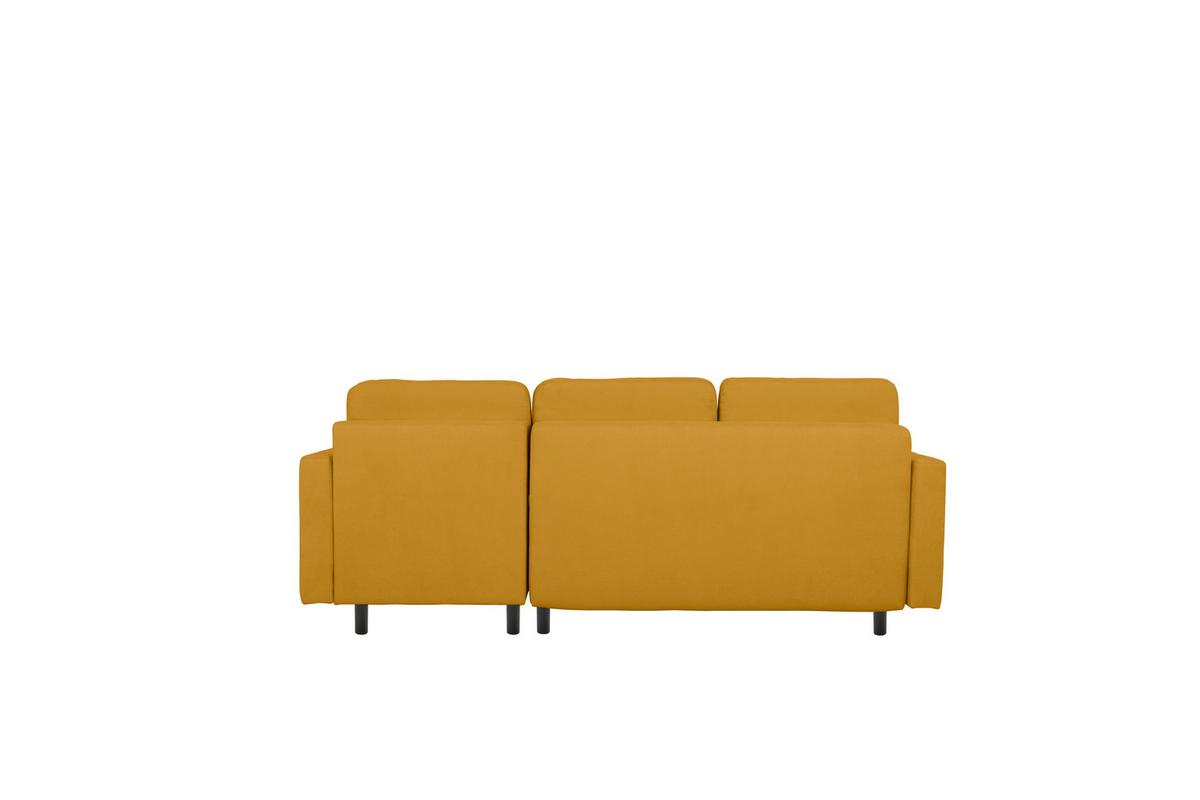 Ecksofa Noret, Gelb S: 223x157 Cm - Gelb/Buchefarben, Design, Textil (223/157cm) - MID.YOU