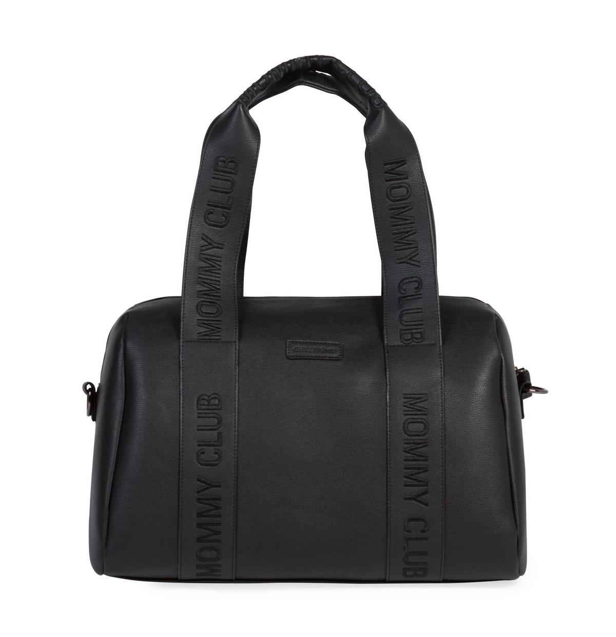 Wickeltasche Mommy Club Schwarz, Lederoptik, B: 38 Cm - Schwarz, KONVENTIONELL, Kunststoff (38/21/27cm) - Childhome