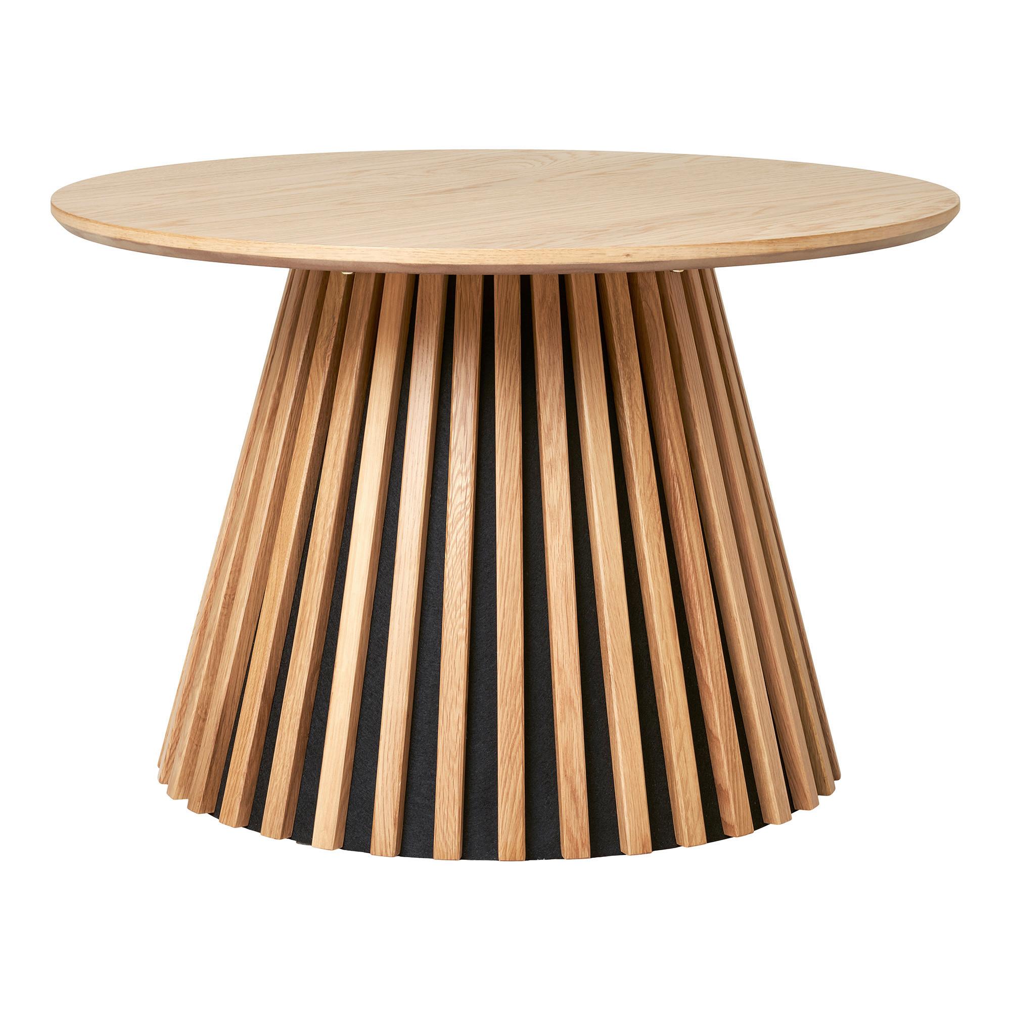 Couchtisch Osaka Hellbraun B: 70cm - Hellbraun/Schwarz, Design, Holz/Textil (70/70/45cm) - MID.YOU