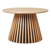 Couchtisch Osaka Hellbraun B: 70cm - Hellbraun/Schwarz, Design, Holz/Textil (70/70/45cm) - MID.YOU