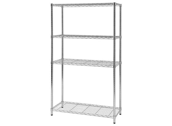 Regal Metall 1 - Chromfarben, MODERN, Metall (90/151,5/35cm) Regal Metall 1 - Chromfarben, MODERN, Metall (90/151,5/35cm)