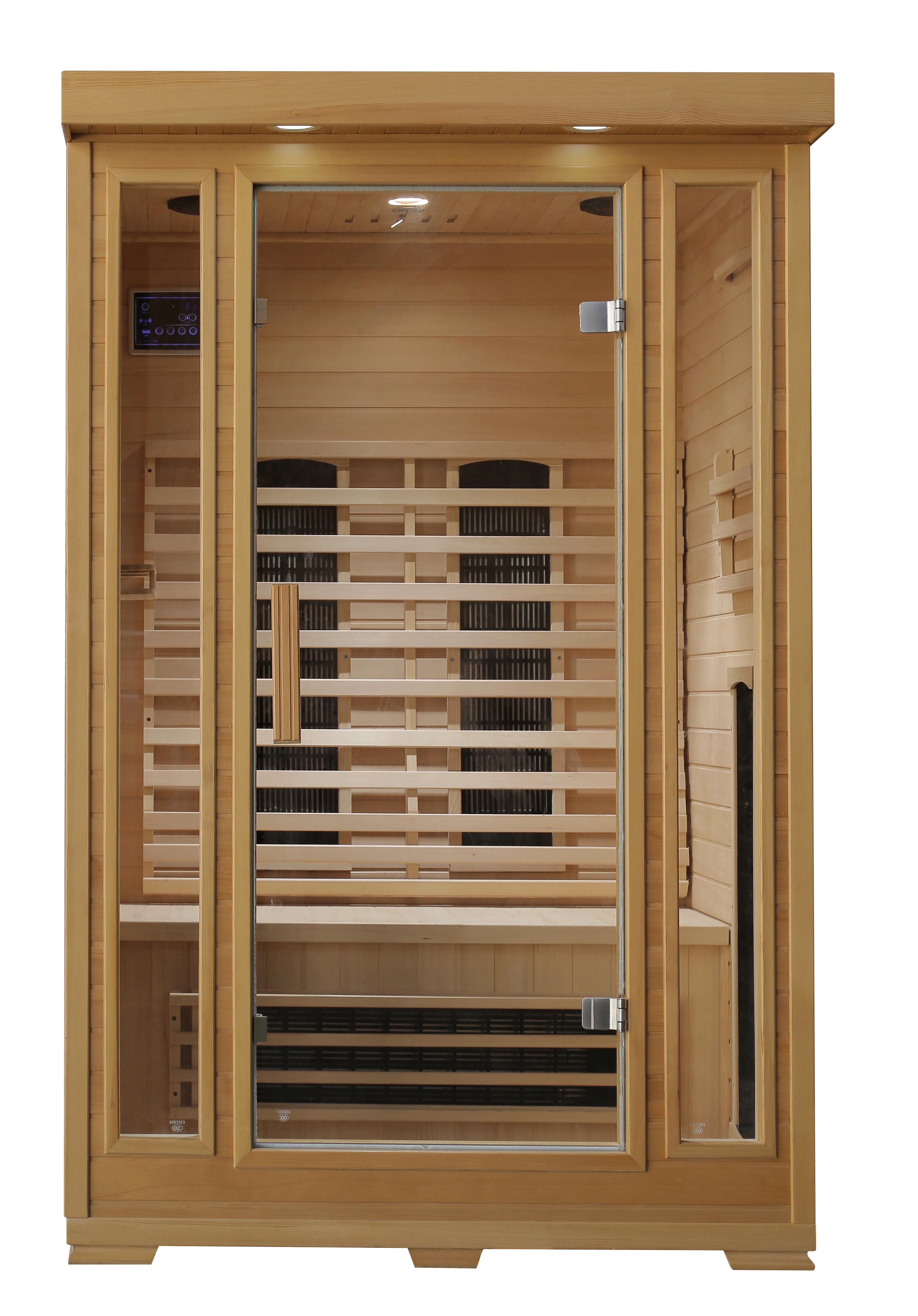 Infrarotkabine 2 Personen 120x190x105 cm Kuppari - Basics, Holz (120/190/105cm)