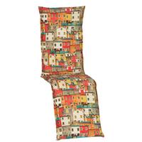 Auflage Für Relaxsessel Tours 170x46x8 Cm Orange/rot - Rot/Orange, Design, Textil (170/46/8cm) - Gardenson
