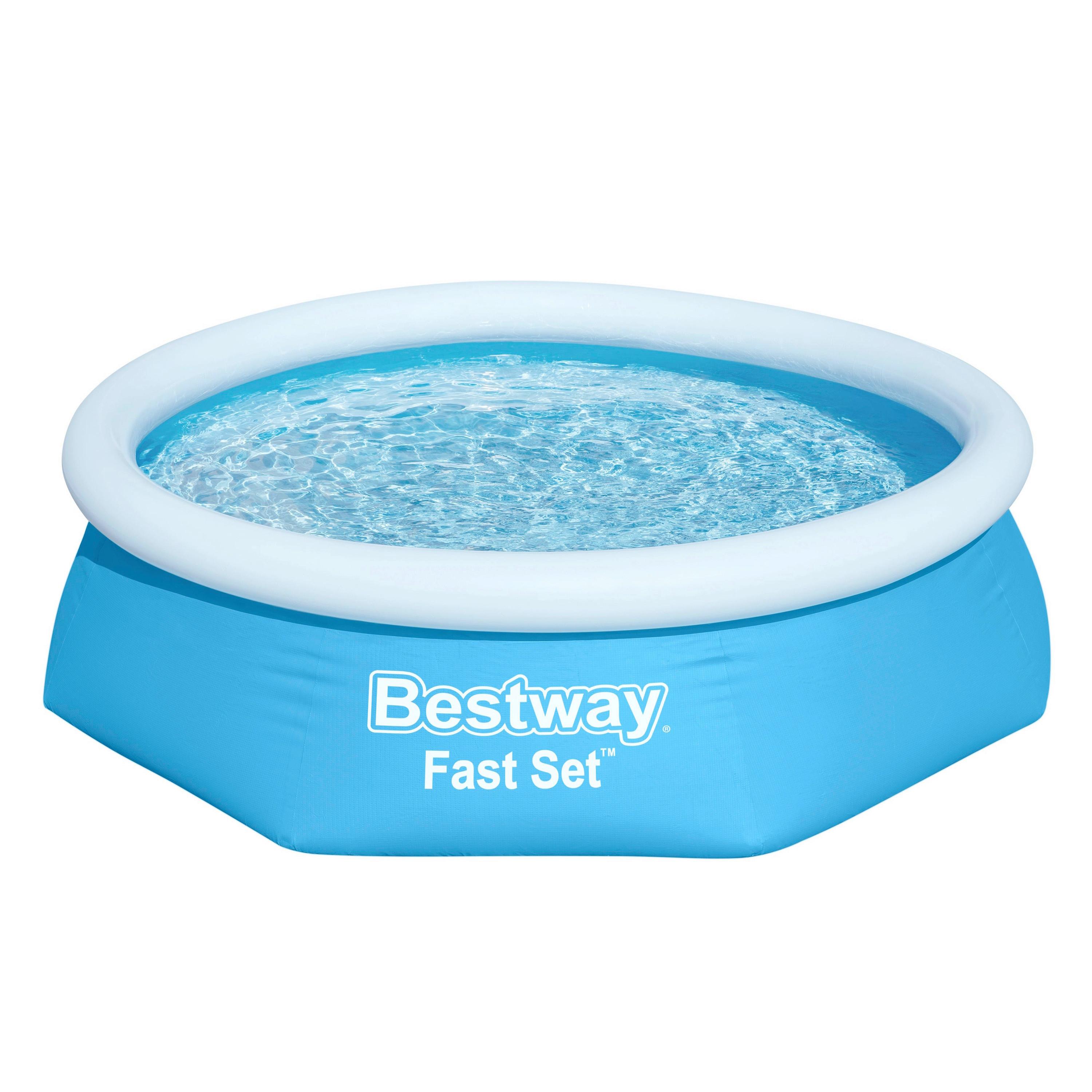 Aufstellpool Fast Set Wasserkapazität ca. 1880 L - Blau, Basics, Kunststoff (244/61cm) - Bestway
