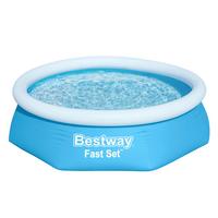 Aufstellpool Fast Set Wasserkapazität ca. 1880 L - Blau, Basics, Kunststoff (244/61cm) - Bestway