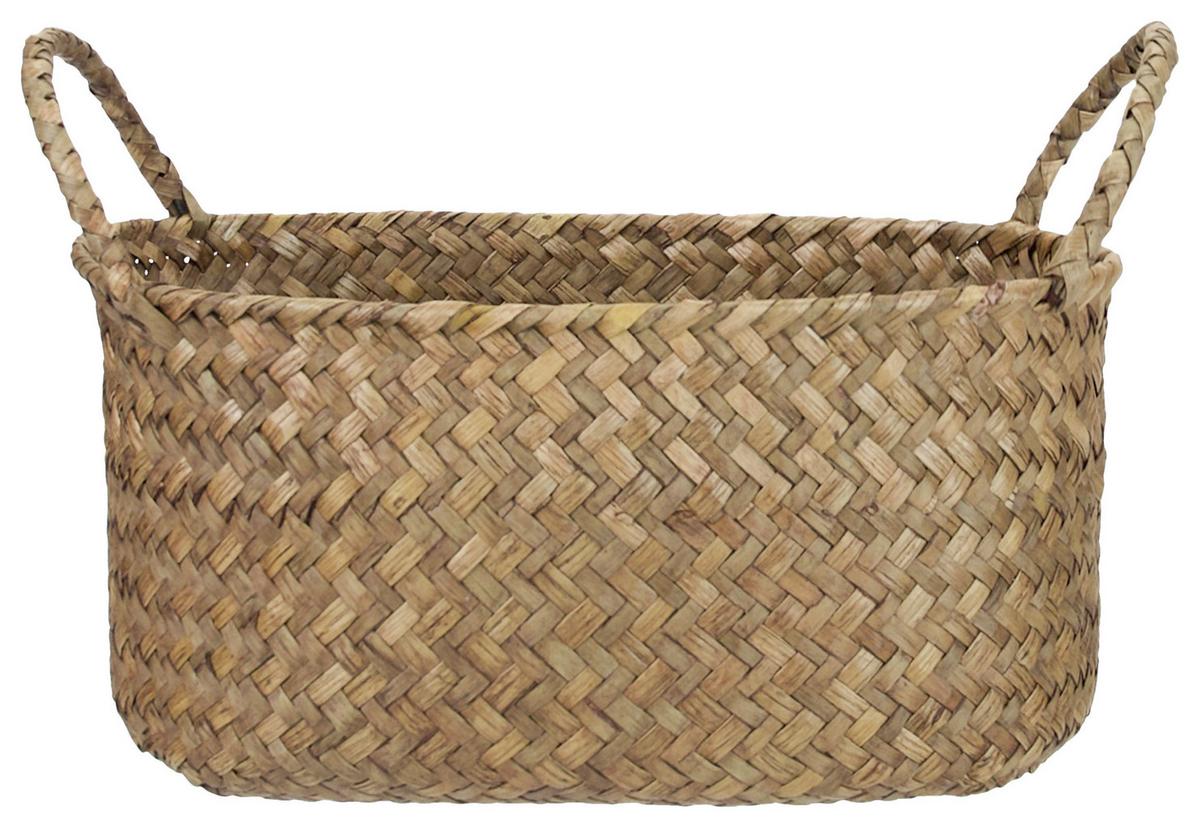 koš MASON - přírodní barvy, Moderní, kov/přírodní materiály (23/16/16cm) - Modern Living