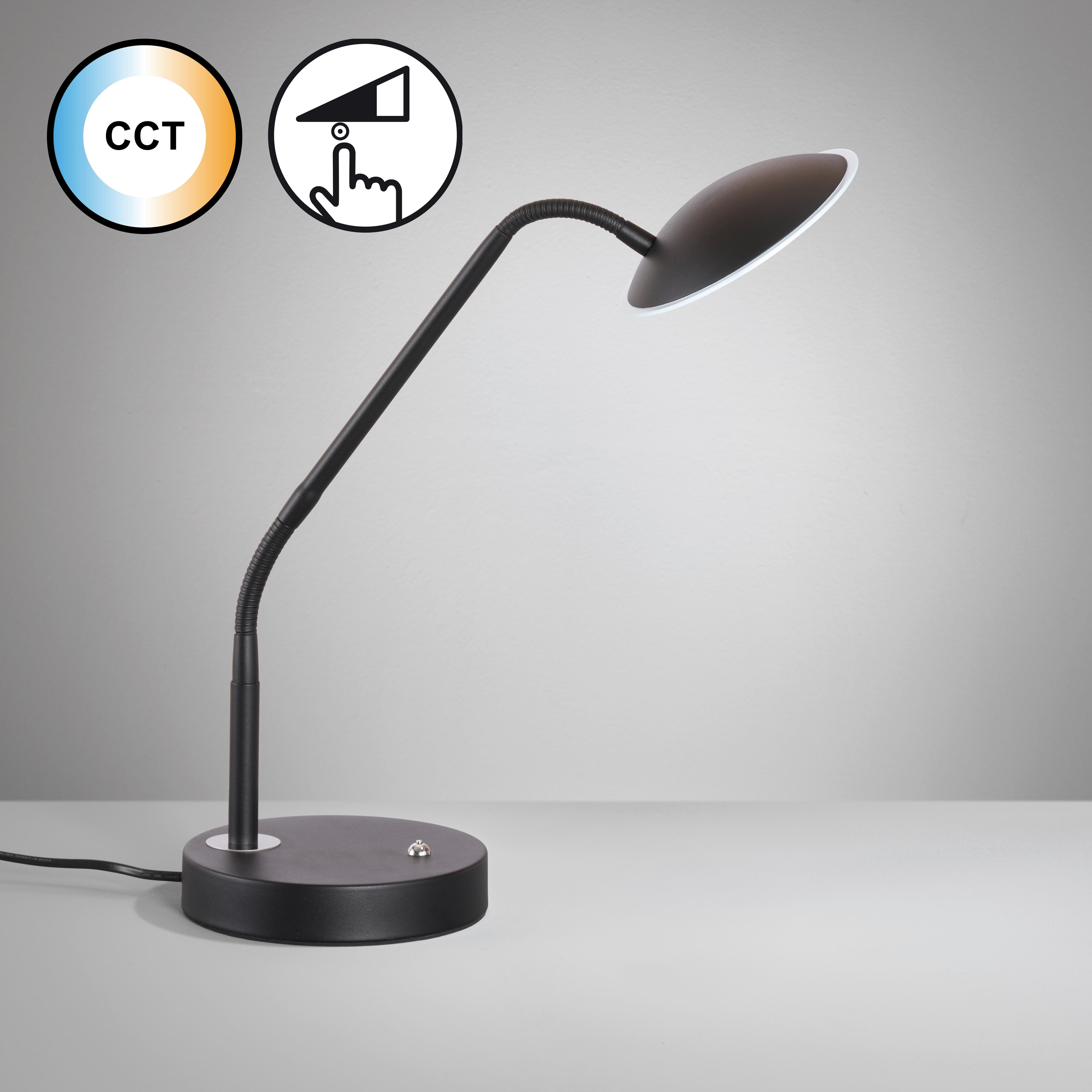 LED-Tischleuchte 50699 Tallri - Sandfarben/Schwarz, KONVENTIONELL, Metall (16/60cm) - Fischer & Honsel
