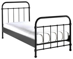 Aus Metall inklusive Lattenrost Kinderbett aus Metall in Weiß mit Kopf- und Fußteil