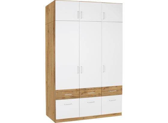 Nástavec Na Skříň Aalen-extra - bílá/barvy dubu, Konvenční, kompozitní dřevo (136/39/54cm) Nástavec Na Skříň Aalen-extra - bílá/barvy dubu, Konvenční, kompozitní dřevo (136/39/54cm)