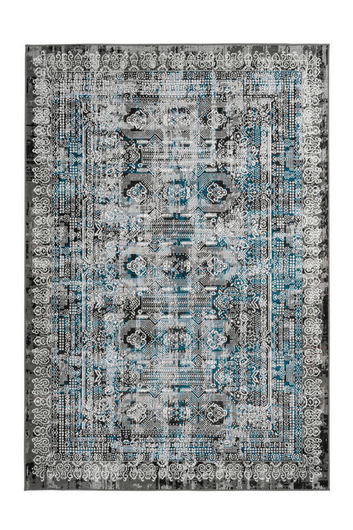 Orientalischer Webteppich Blau Ariya 200x290 cm - Blau, Trend, Textil (200/290cm) - Kayoom