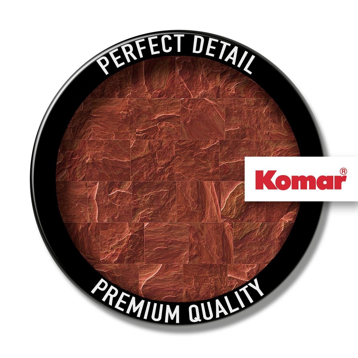 Fototapete Red Slate Tiles - Rot/Braun, Trend, Papier (400/280cm) - Komar