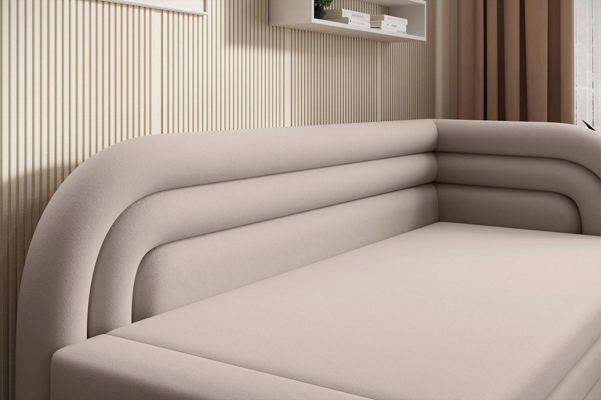 RÉCAMIERE Fabillo Beige B: 223 cm - Beige/Schwarz, Design, Textil (223/80/86cm) - P & B