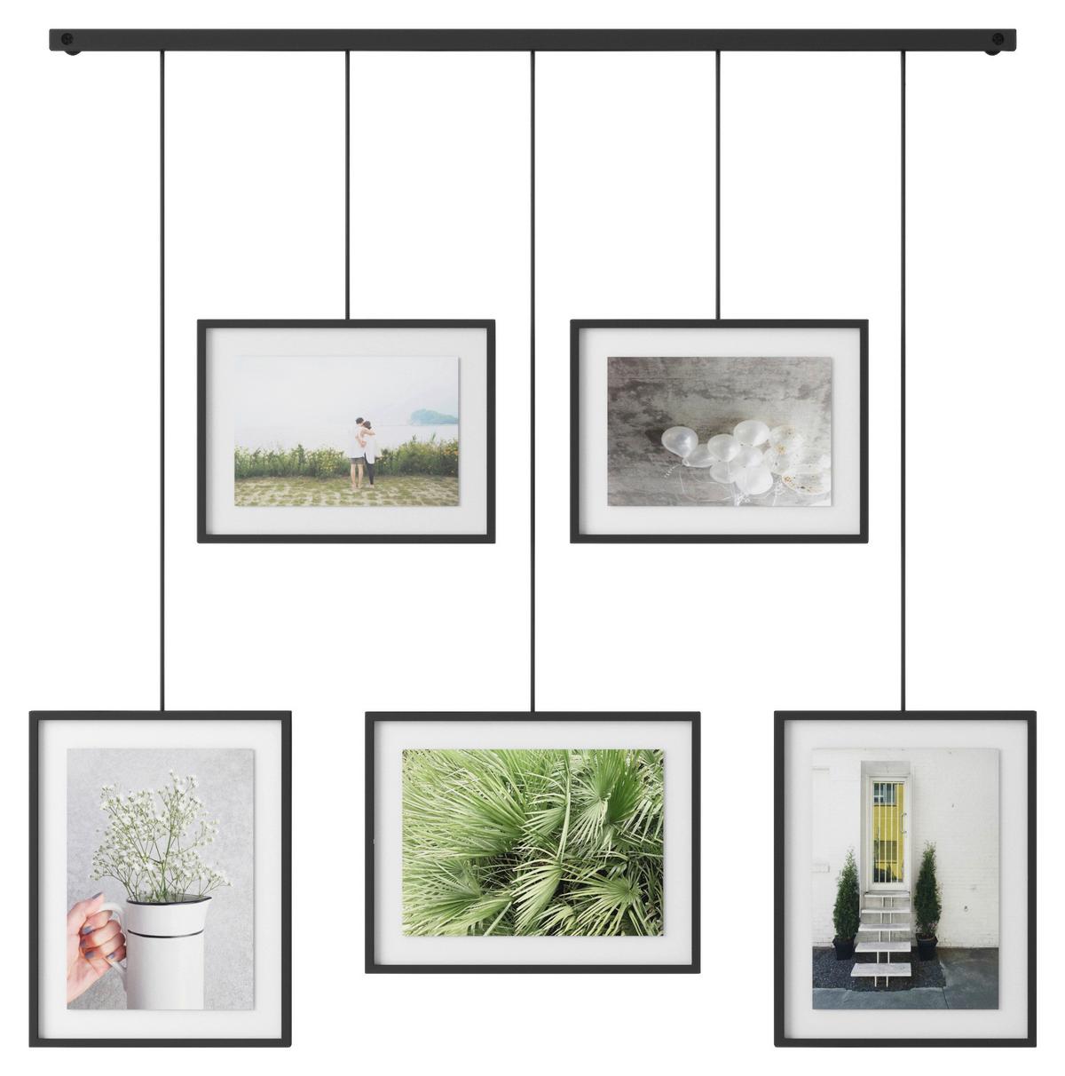 Collagen-Bilderrahmen Schwarz B: 79,4 cm - Schwarz, Design, Glas/Metall (79,4/3,18/69,5cm) - Umbra