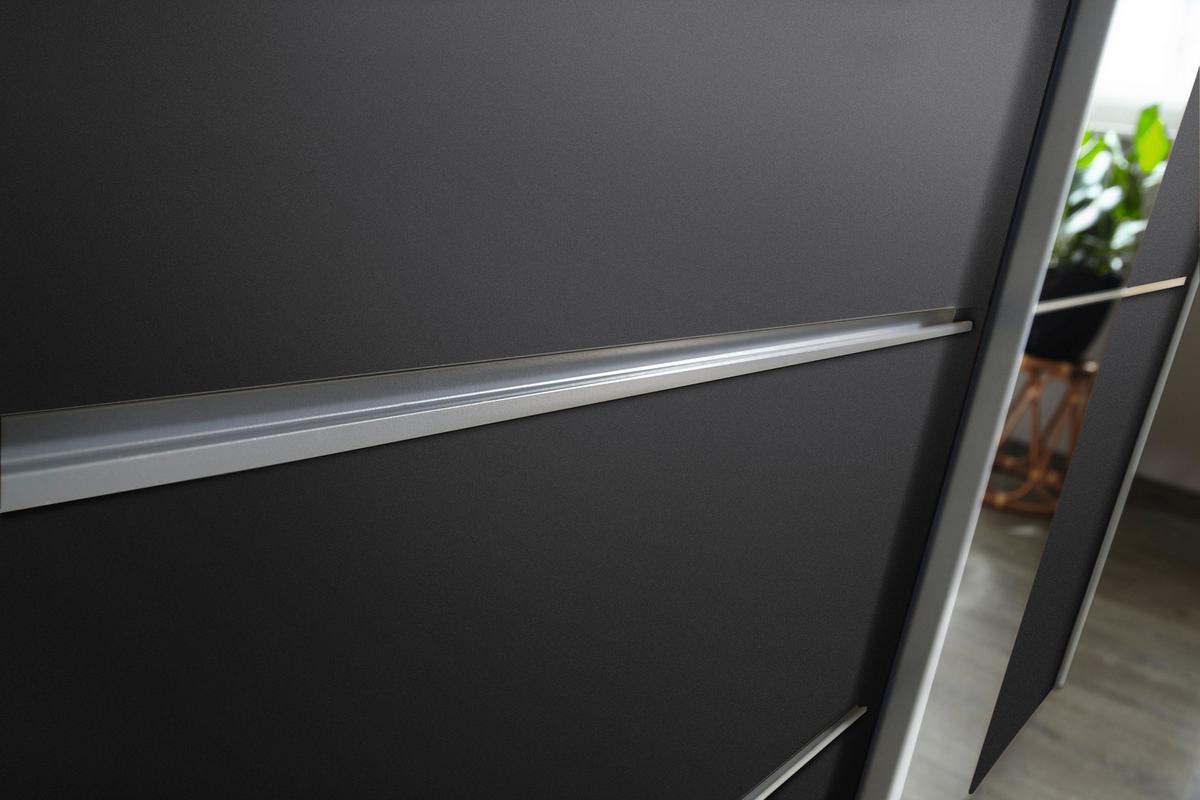 Schwebetürenschrank Stoke Grau B: 175 Cm - Grau, MODERN, Holzwerkstoff (175/210/59cm) - Rauch Möbel