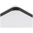 LED-Deckenleuchte Isa - Schwarz/Weiß, MODERN, Kunststoff/Metall (27/27/5cm) - Luca Bessoni