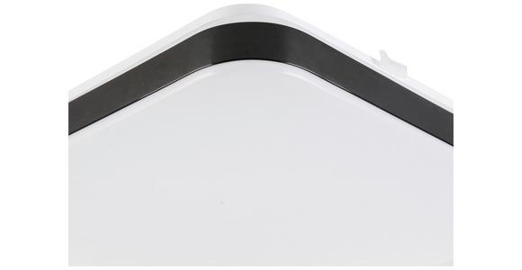 LED-Deckenleuchte Isa - Schwarz/Weiß, MODERN, Kunststoff/Metall (27/27/5cm) - Luca Bessoni