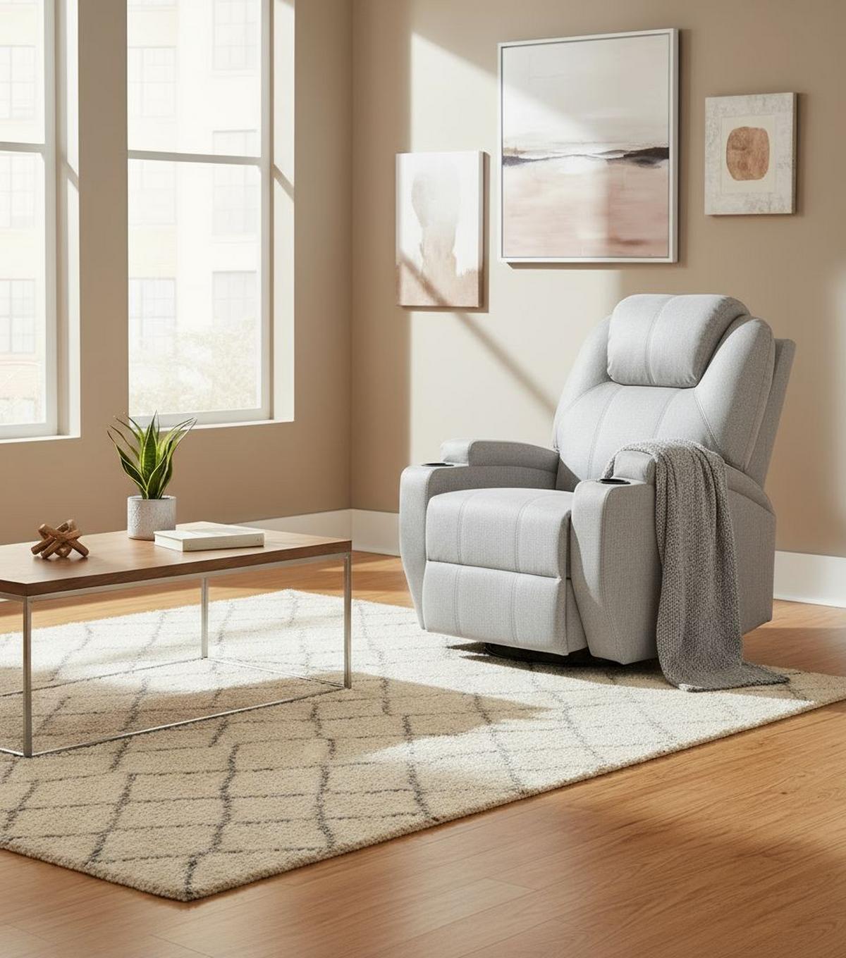 Massagesessel Bob - Schwarz/Grau, MODERN, Textil (86/110/96cm) - P & B