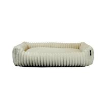 Hundebett Kuschelsofa Deluxe Beige, LxBxH: 70x50x15 cm - Beige, Basics, Textil (70/50/15cm)