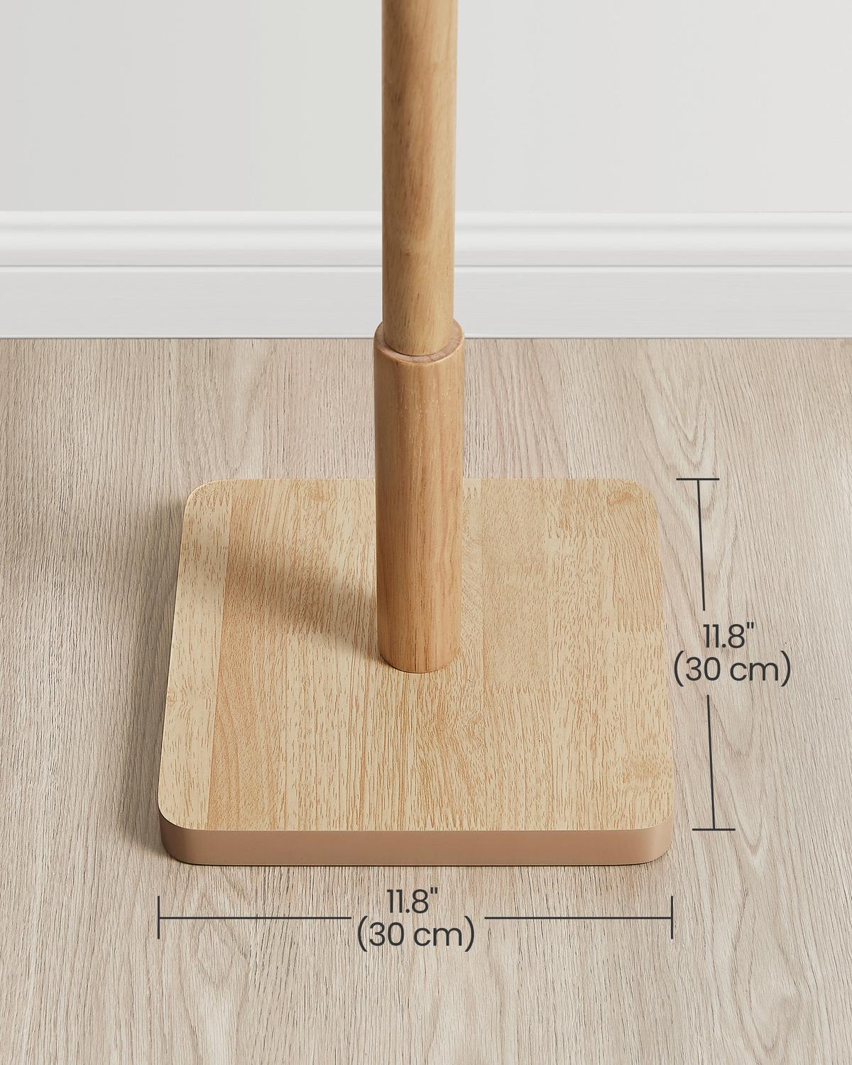 Kleiderständer Ecru B: 30cm - Ecru, Basics, Holzwerkstoff (30/176/30cm)