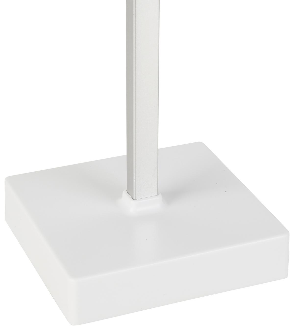 STOLNÍ LAMPA NA BATERIE GOPI - bílá/barvy stříbra, Romantický / Rustikální, kov/plast (10,5/26cm) - Modern Living