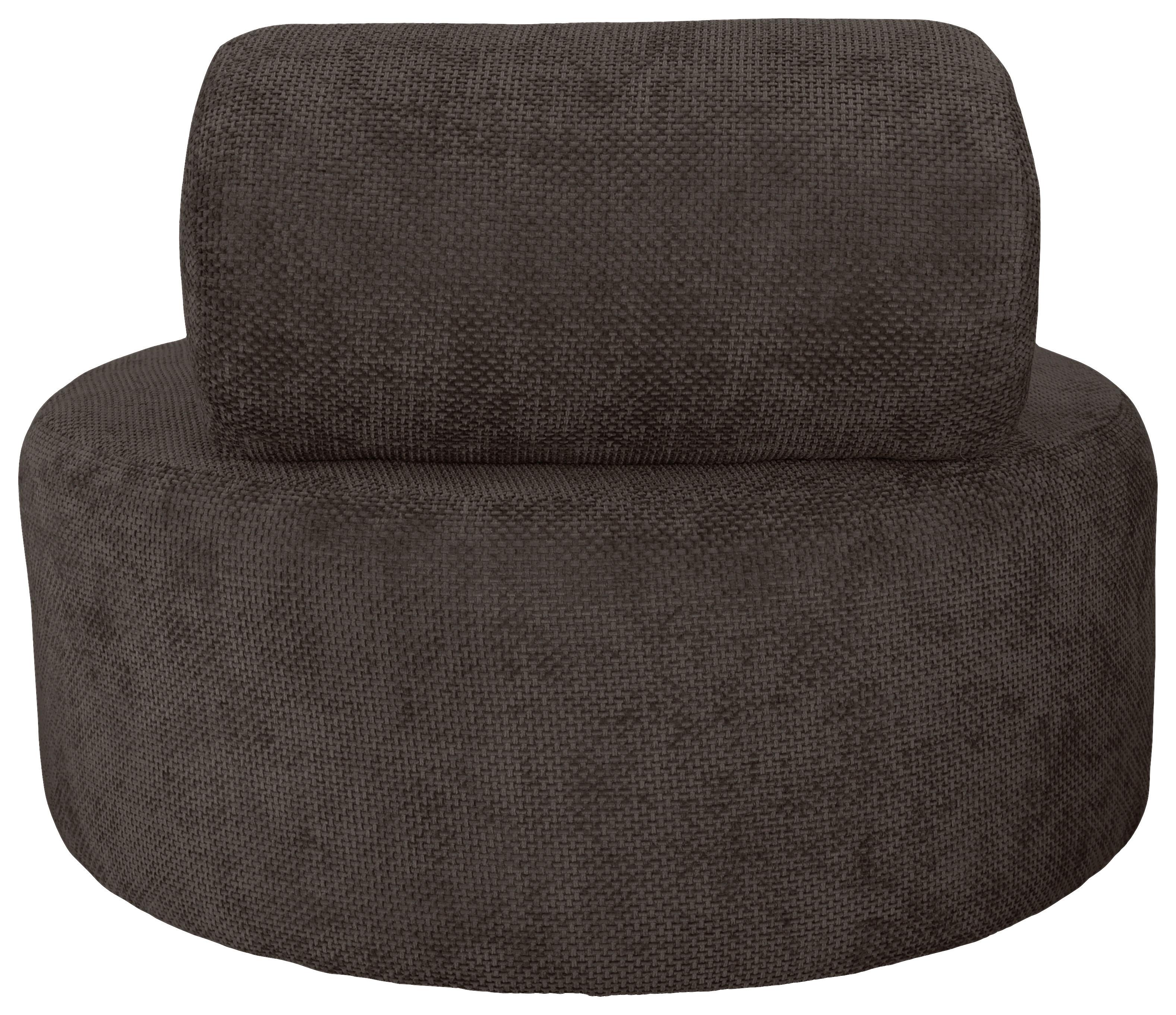 Relaxsessel Moss Mokka B: 88 Cm - Schwarz/Mokka, Basics, Textil (88/70/88cm) - Livetastic