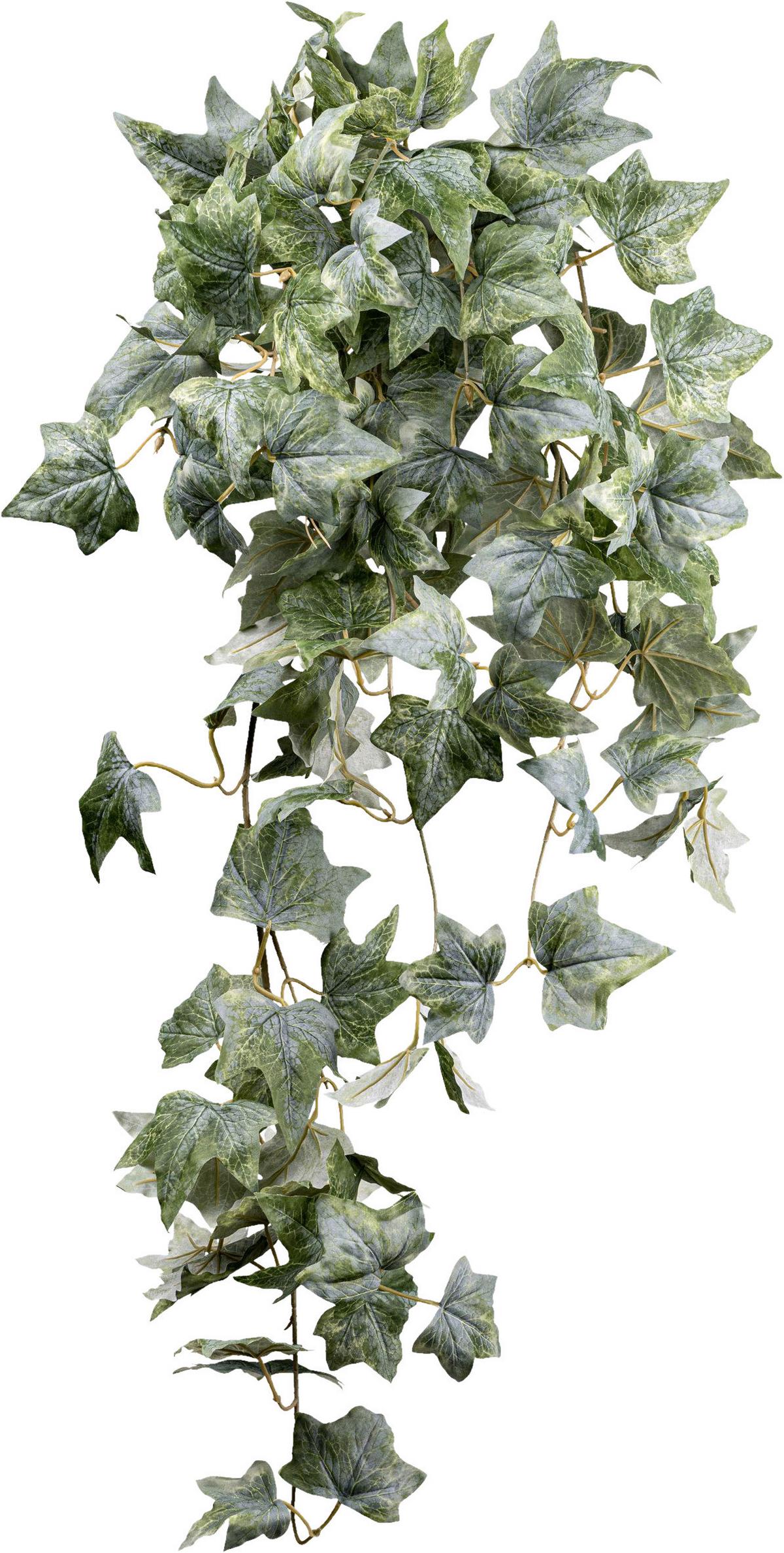 Kunstpflanze Efeu H: 96 cm - Grau/Grün, Design, Kunststoff (96cm) - P & B