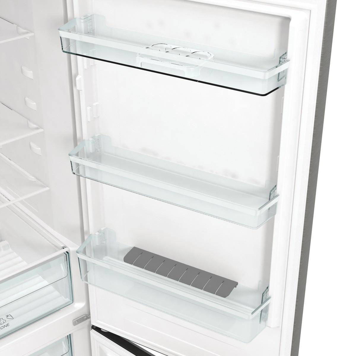 Kühl-gefrier-kombination N61ea2xl4 - Edelstahlfarben, Basics, Glas/Kunststoff (60/185/59,2cm) - Gorenje