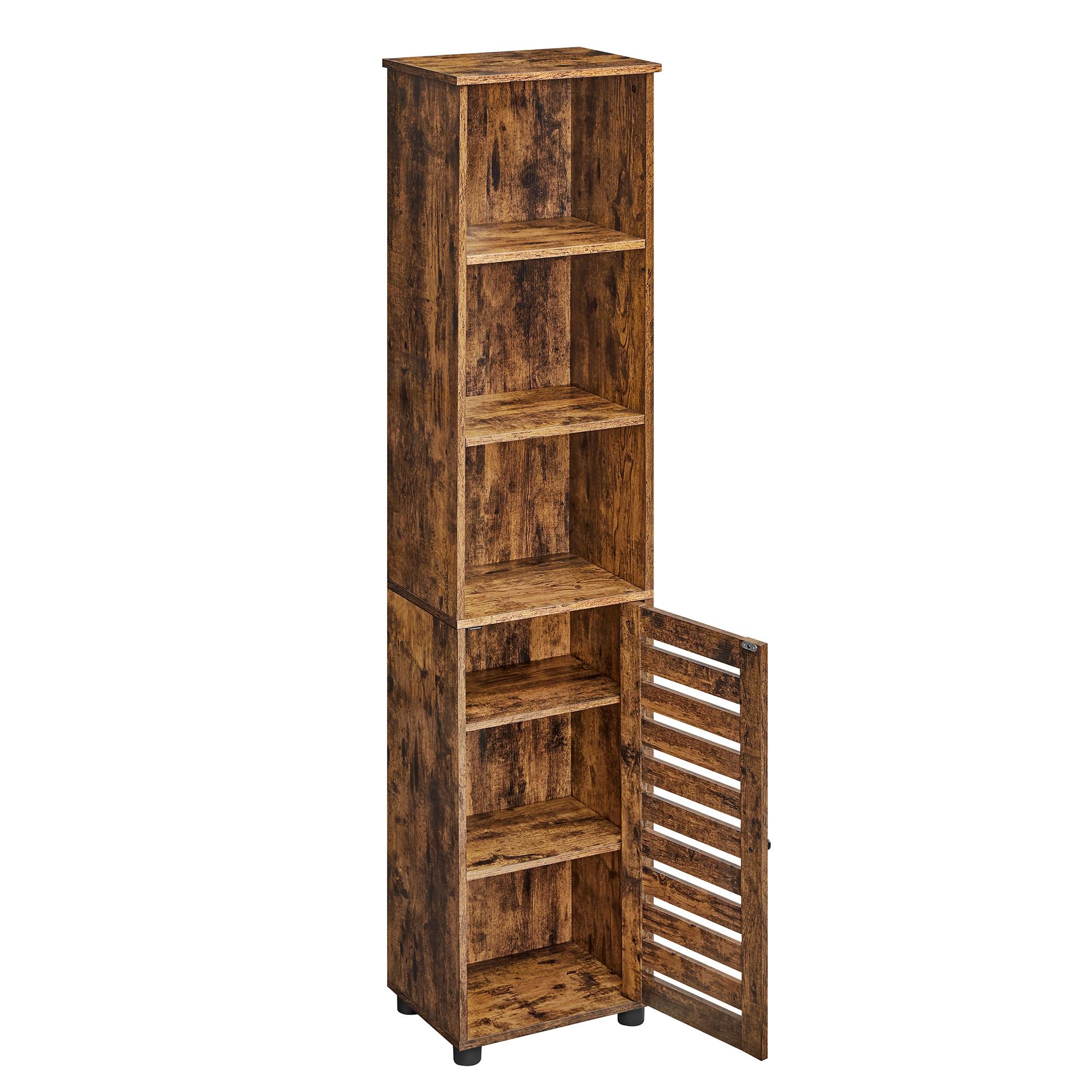 Hochschrank Bbk160x01v2 - Schwarz/Braun, Trend, Holzwerkstoff (40/167/30cm) - MID.YOU