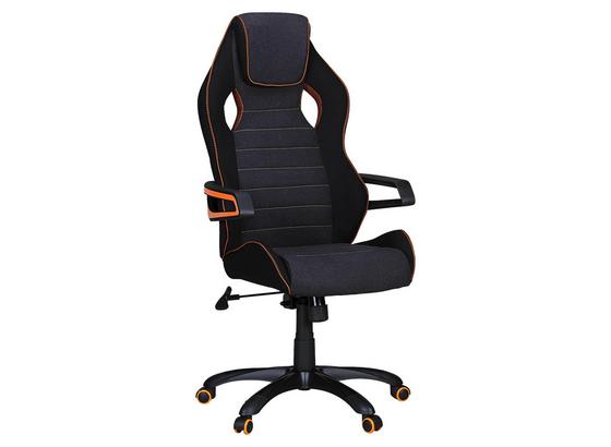 Gamingstuhl Valentino B: ca. 70 cm - Schwarz/Orange, MODERN, Kunststoff/Textil (70/120/70cm) - Livetastic Gamingstuhl Valentino B: ca. 70 cm - Schwarz/Orange, MODERN, Kunststoff/Textil (70/120/70cm) - Livetastic