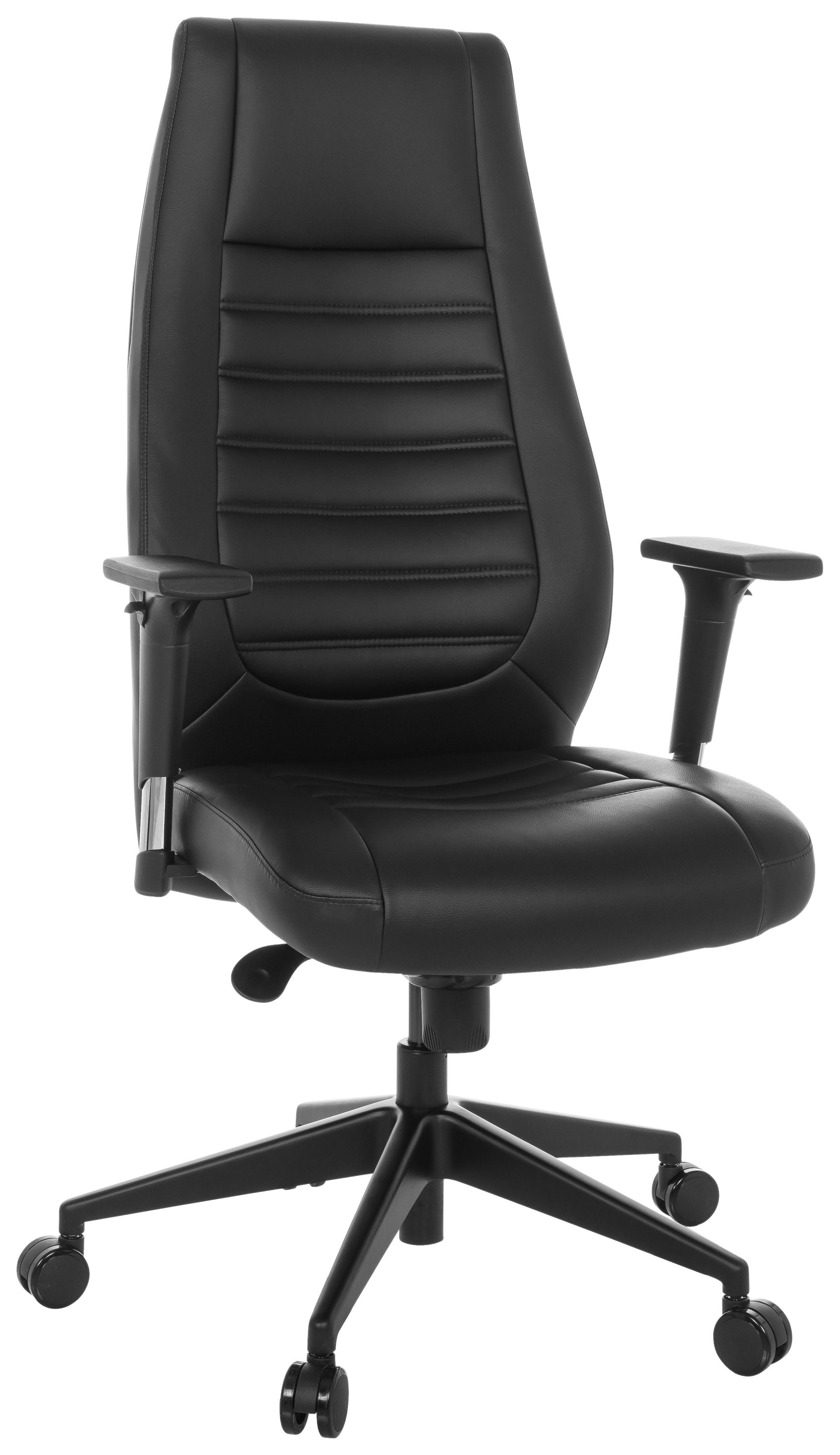 Drehstuhl Vitoro B - Schwarz, Basics, Kunststoff/Textil (67/119-129/76cm) - MID.YOU