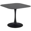 Esstisch Malta B: 90cm Schwarz - Schwarz, Design, Keramik/Metall (90/90/75cm) - MID.YOU