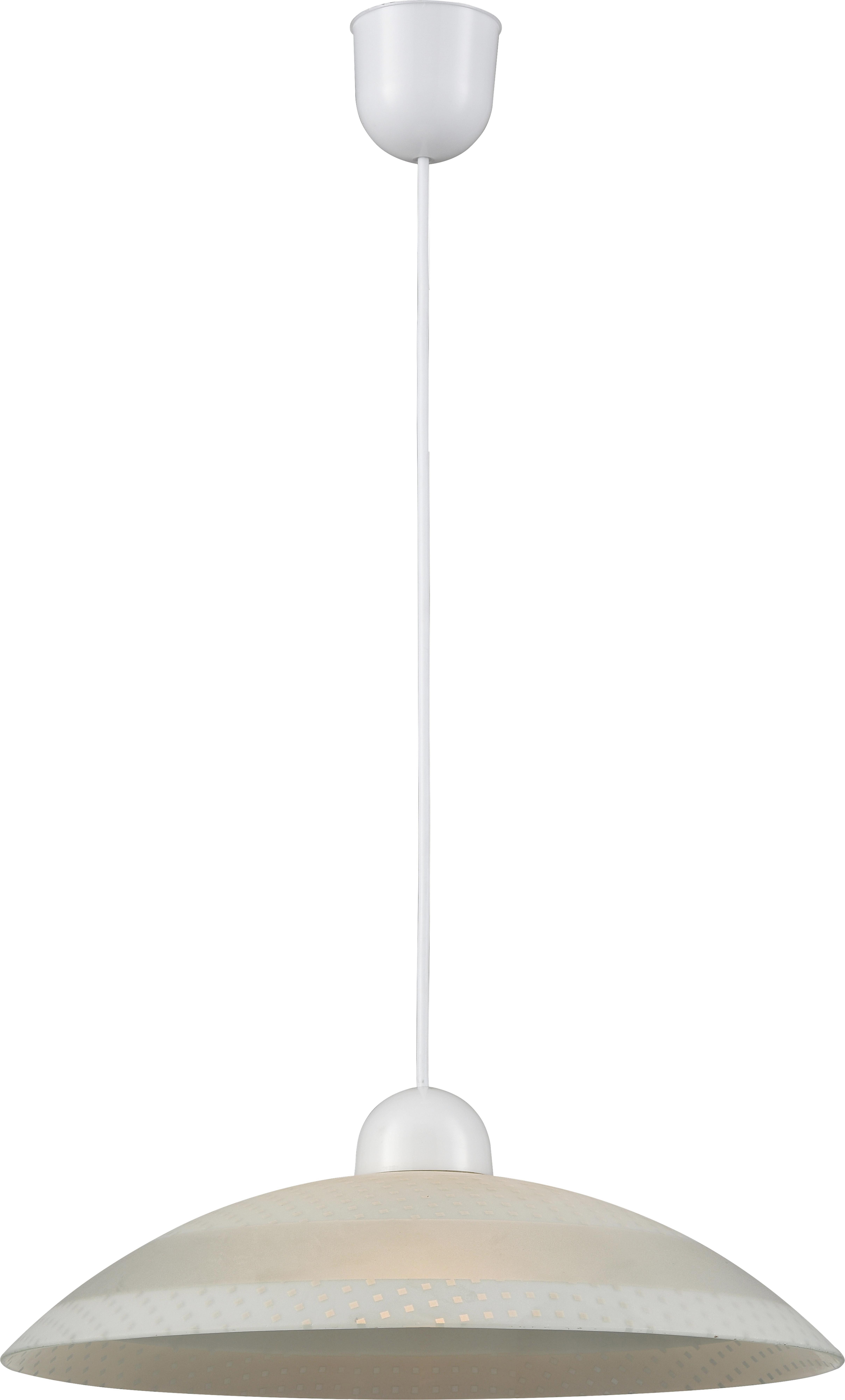 Függőlámpa Basilia - Natúr, konvencionális, Műanyag/Üveg (38/100cm) - Ombra