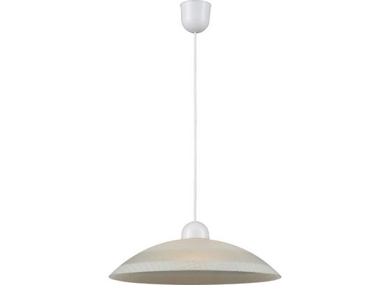 Hängeleuchte Basilia - Naturfarben/Weiß, KONVENTIONELL, Glas/Kunststoff (38/100cm) - Ombra Hängeleuchte Basilia - Naturfarben/Weiß, KONVENTIONELL, Glas/Kunststoff (38/100cm) - Ombra