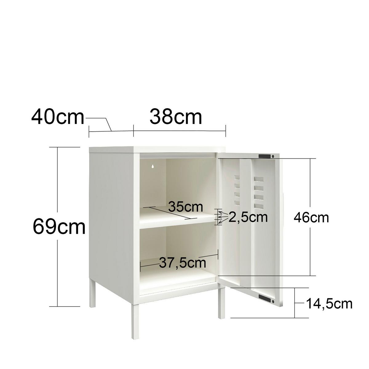 Beistelltisch Mission District Rosa B: 38 Cm - Rosa, Design, Metall (38/40/69cm) - MID.YOU