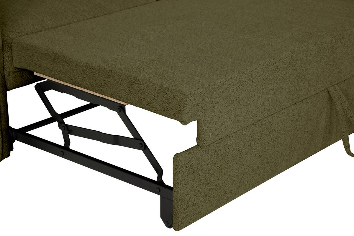 Ecksofa Costo Olivgrün S: 254 cm - Olivgrün, Design, Textil (254/160cm) - MID.YOU