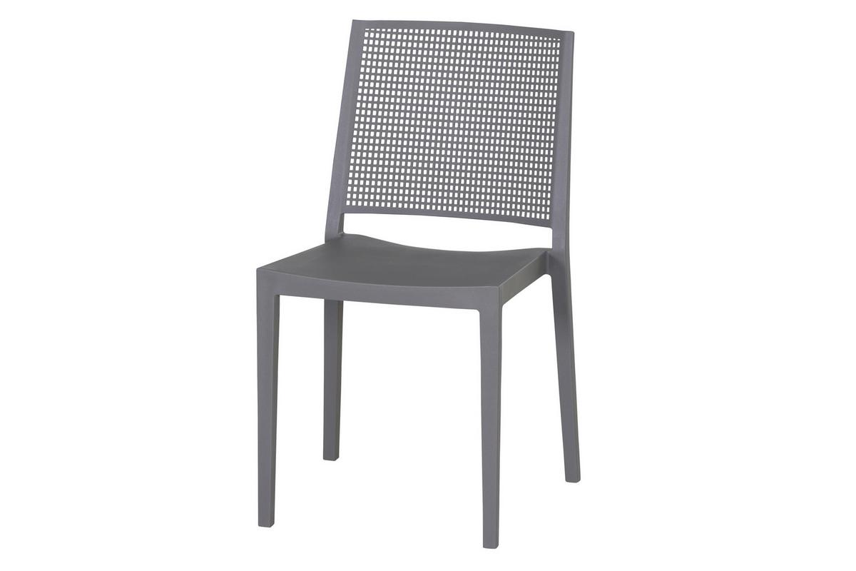 Stapelstuhl T20117 - Grau, Basics, Kunststoff (46/80/56cm) - Siena Garden